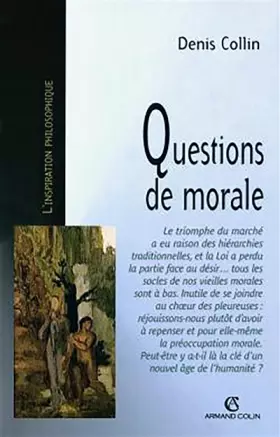 Couverture du produit · Questions de morale