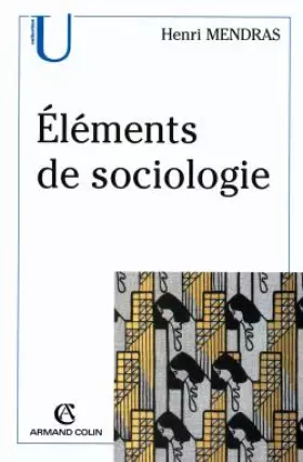 Couverture du produit · Eléments de sociologie