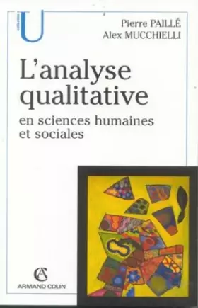 Couverture du produit · L'analyse qualitative en sciences humaines et sociales