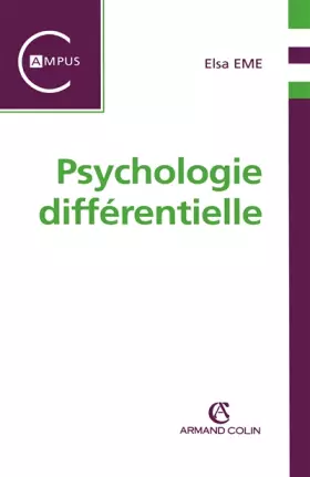 Couverture du produit · Psychologie différentielle