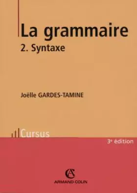 Couverture du produit · La grammaire, tome 2 : La syntaxe