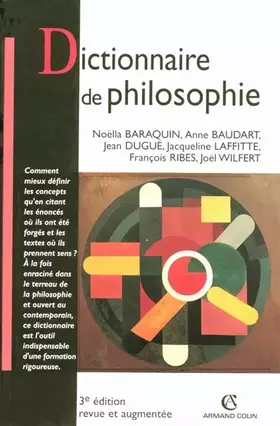 Couverture du produit · Dictionnaire de philosophie - 4e éd.