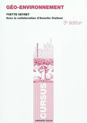 Couverture du produit · Géo-environnement