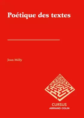 Couverture du produit · Poétique des textes