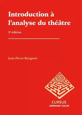 Couverture du produit · Introduction à l'analyse du théâtre