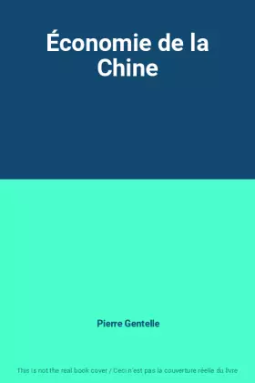 Couverture du produit · Économie de la Chine