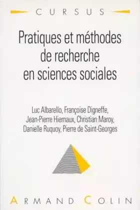 Couverture du produit · Pratiques et méthodes de recherche en sciences sociales