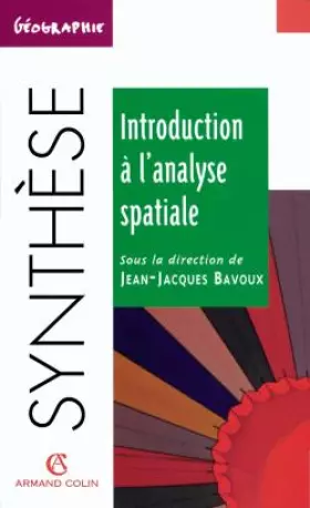 Couverture du produit · Introduction à l'analyse spatiale