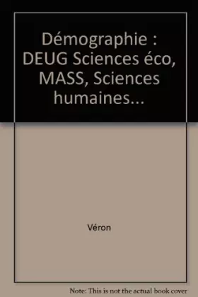 Couverture du produit · Démographie : DEUG Sciences éco, MASS, Sciences humaines...