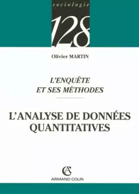 Couverture du produit · L'enquête et ses méthodes : L'analyse de données quantitatives