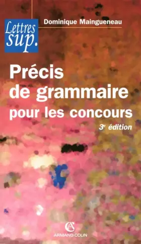 Couverture du produit · Précis de grammaire pour les concours