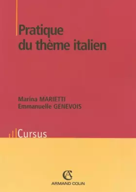 Couverture du produit · Pratique du thème italien
