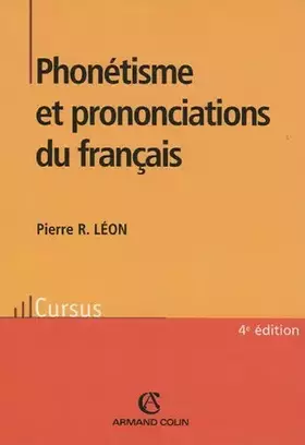 Couverture du produit · Phonétisme et prononciations du français