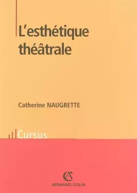 Couverture du produit · L'esthétique théâtrale
