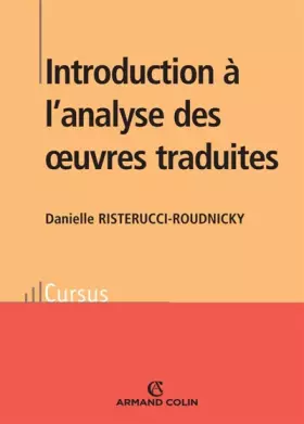 Couverture du produit · Introduction à l'analyse des oeuvres traduites