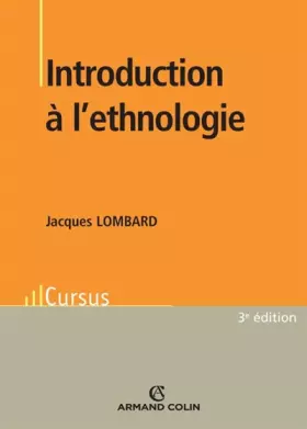 Couverture du produit · Introduction à l'ethnologie
