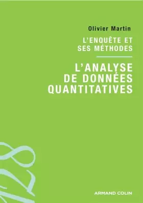 Couverture du produit · L'analyse de données quantitatives : L'enquête et ses méthodes