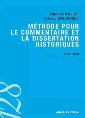 Couverture du produit · Méthode pour le commentaire et la dissertation historiques