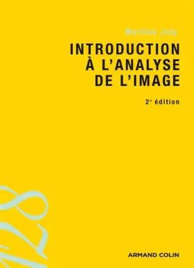 Couverture du produit · Introduction à l'analyse de l'image