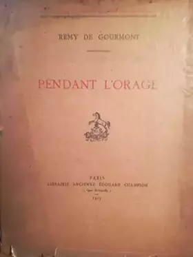 Couverture du produit · Pendant l'orage
