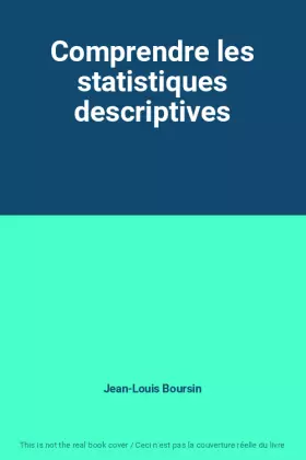 Couverture du produit · Comprendre les statistiques descriptives