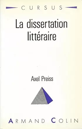 Couverture du produit · La Dissertation littéraire