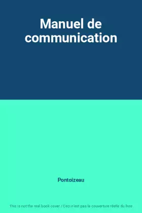 Couverture du produit · Manuel de communication