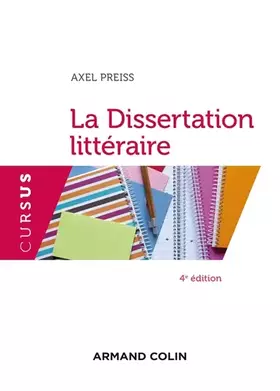 Couverture du produit · La Dissertation littéraire - 4e éd.