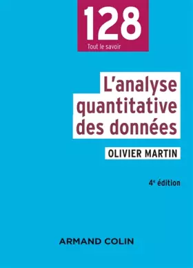 Couverture du produit · L'analyse quantitative des données - 4e éd.