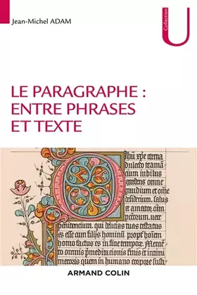 Couverture du produit · Le paragraphe : entre phrases et texte