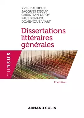 Couverture du produit · Dissertations littéraires générales