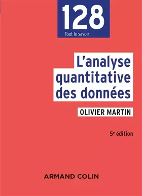 Couverture du produit · L'analyse quantitative des données - 5e éd.