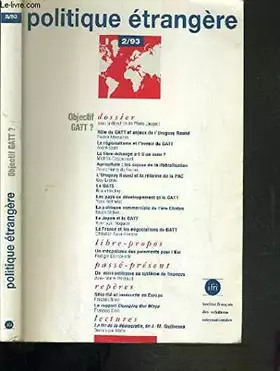 Couverture du produit · POLIT.ETRANGERE 93/2