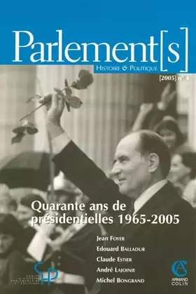 Couverture du produit · Parlements, N° 4 (2/2005) : Présidentielles