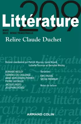 Couverture du produit · Littérature Nº209 1/2023