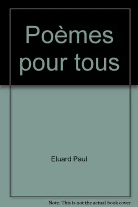 Couverture du produit · Poemes pour tous r 073193