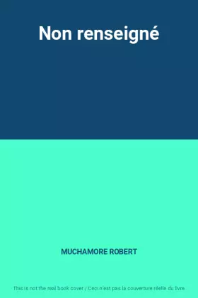 Couverture du produit · Non renseigné