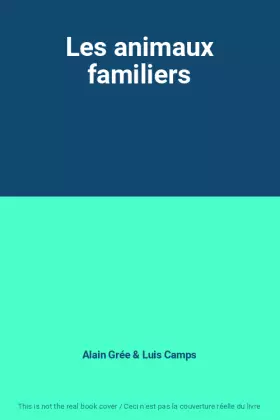 Couverture du produit · Les animaux familiers
