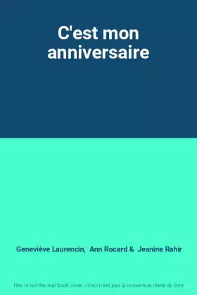 Couverture du produit · C'est mon anniversaire