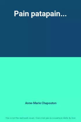Couverture du produit · Pain patapain...