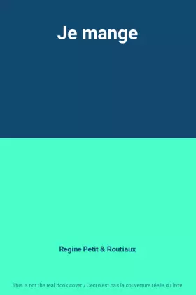 Couverture du produit · Je mange