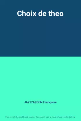 Couverture du produit · Choix de theo