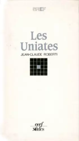 Couverture du produit · Les uniates