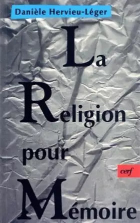 Couverture du produit · La Religion pour mémoire