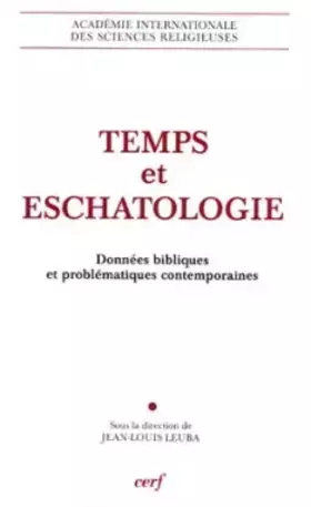 Couverture du produit · TEMPS ET ESCHATOLOGIE