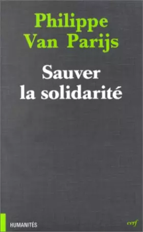 Couverture du produit · Sauver la solidarité