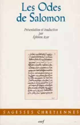 Couverture du produit · Les Odes de Salomon