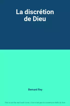 Couverture du produit · La discrétion de Dieu