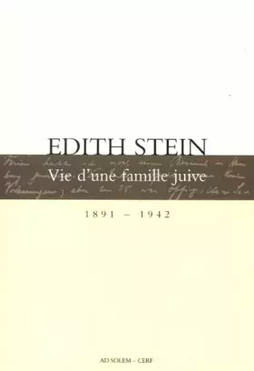 Couverture du produit · Vie d'une famille juive