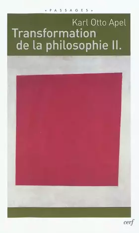 Couverture du produit · Transformation de la philosophie 2 (2)